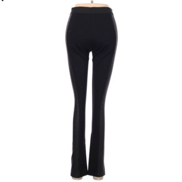 BCBGMAXAZRIA | Faux Leather Panel Leggings Small - Picture 2 of 9